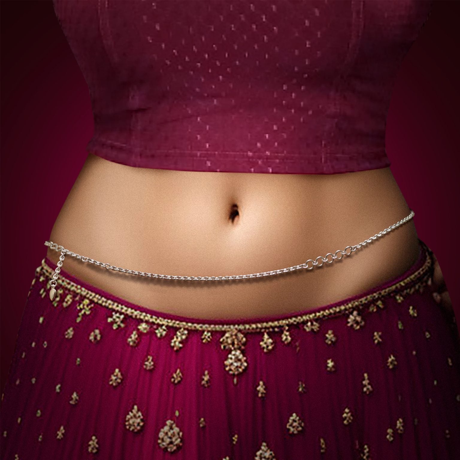 Carnation Belly Chain