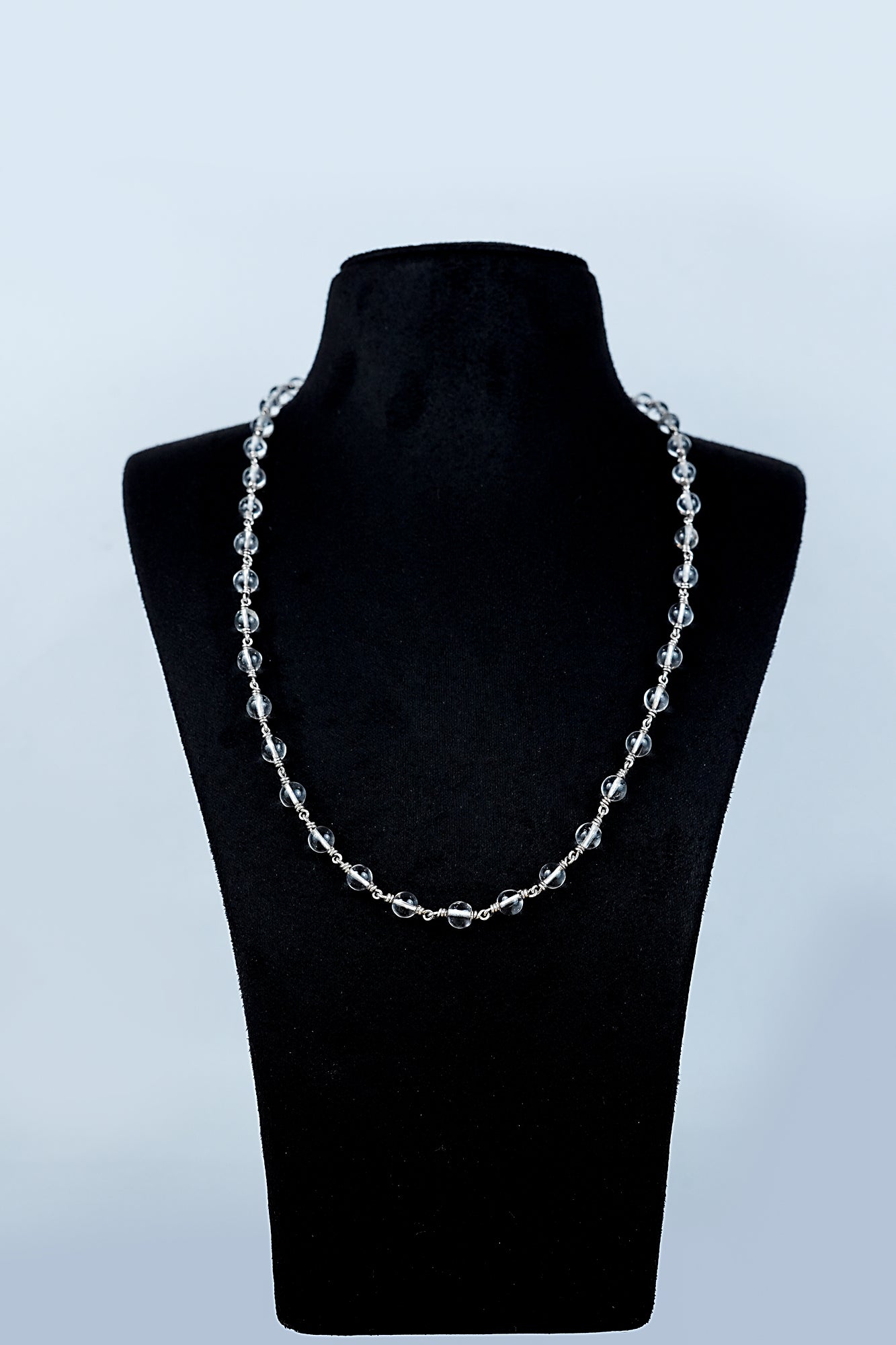 Sphadikam Silver Chain